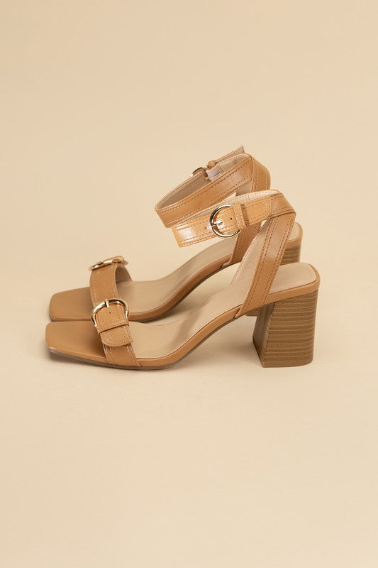TREATY-S Buckle Sandal Heel HOUSE OF SHE