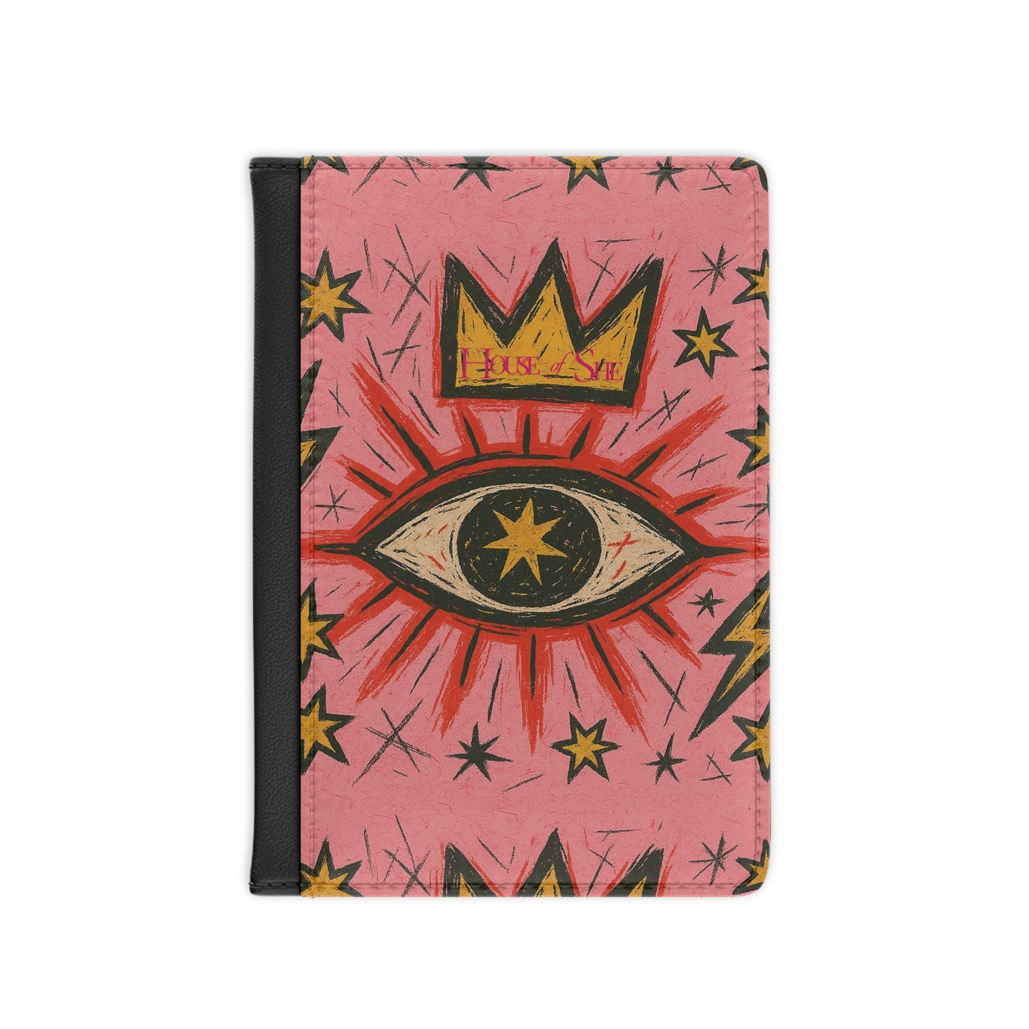 Artistic Eye Design Passport Cover - Travel Accessory for Adventure Seekers
