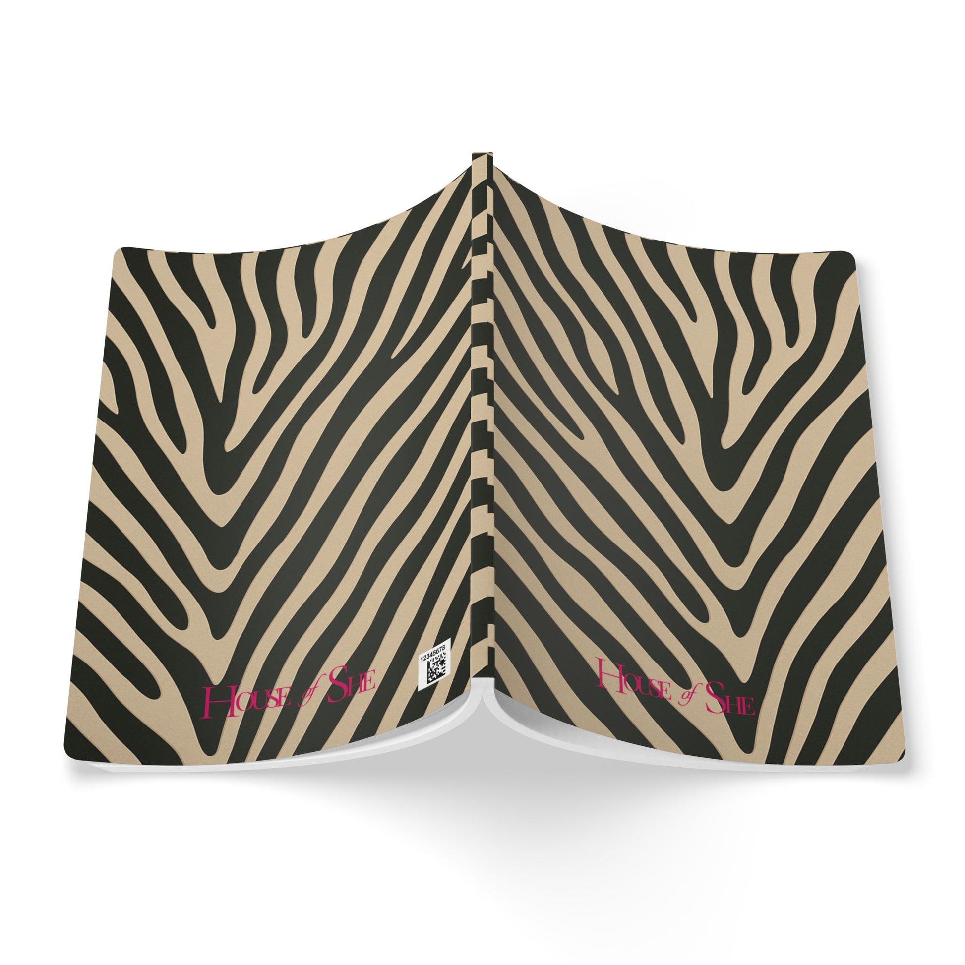 Zebra Print Softcover Journal - Stylish Notebook for Creative Minds - HOUSE OF SHE