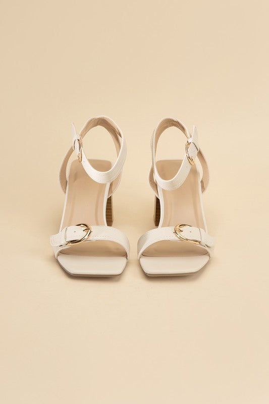 TREATY-S Buckle Sandal Heel HOUSE OF SHE