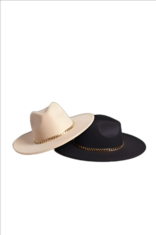 Taki Chain Fedora Classic Hat HOUSE OF SHE