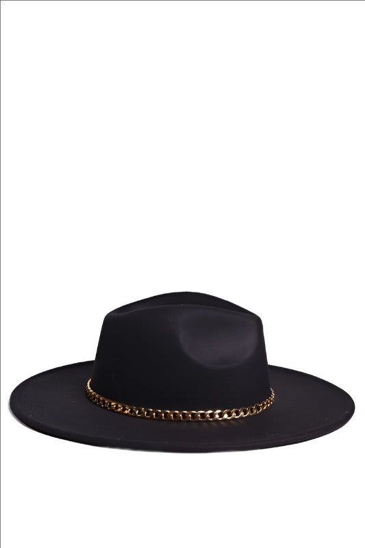 Taki Chain Fedora Classic Hat HOUSE OF SHE