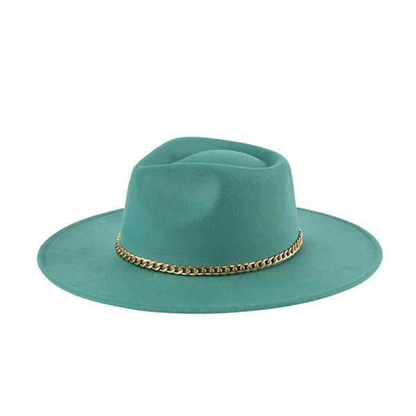 Taki Chain Fedora Classic Hat HOUSE OF SHE