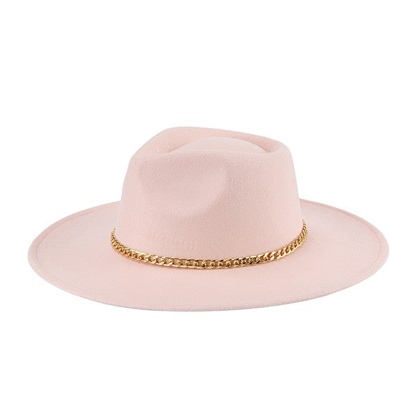 Taki Chain Fedora Classic Hat HOUSE OF SHE