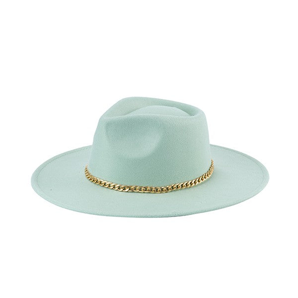 Taki Chain Fedora Classic Hat HOUSE OF SHE