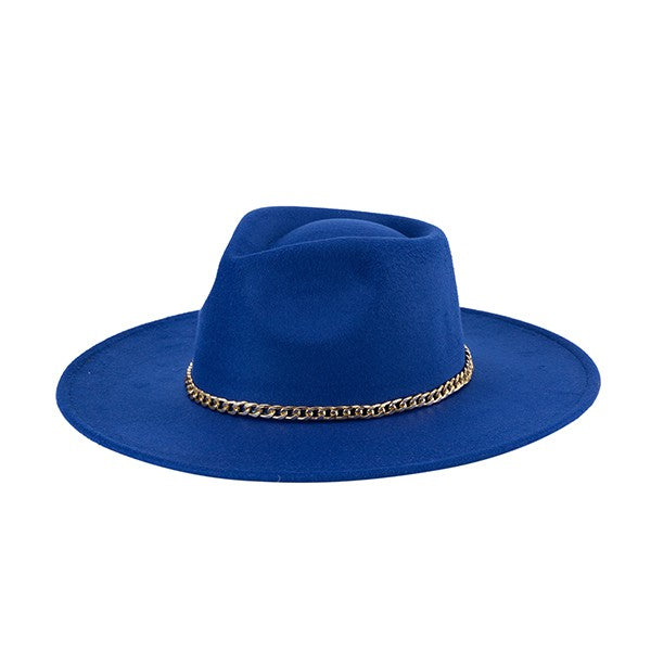 Taki Chain Fedora Classic Hat HOUSE OF SHE