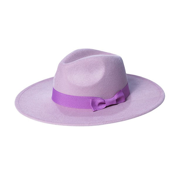 Sia Brim Ribbon Fedora Hat - HOUSE OF SHE