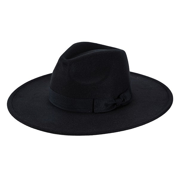 Sia Brim Ribbon Fedora Hat - HOUSE OF SHE