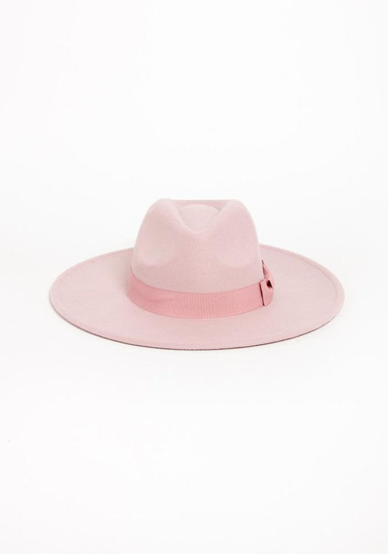 Sia Brim Ribbon Fedora Hat - HOUSE OF SHE
