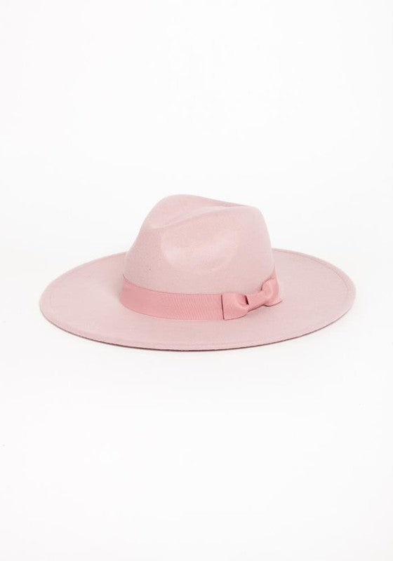 Sia Brim Ribbon Fedora Hat - HOUSE OF SHE