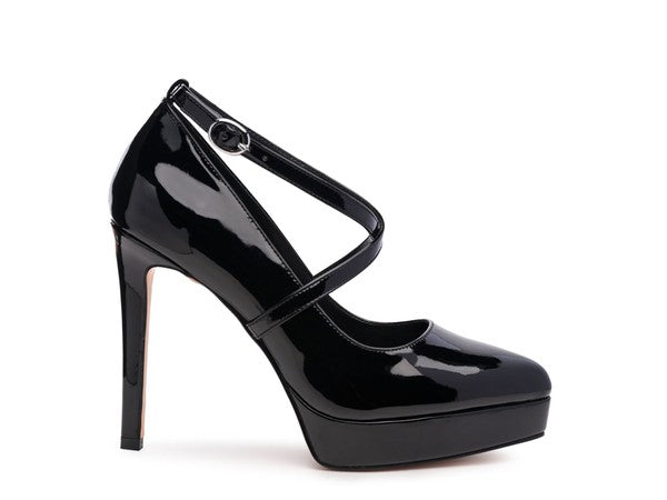 Pixie Dust Cross Strapped Stiletto Heels HOUSE OF SHE