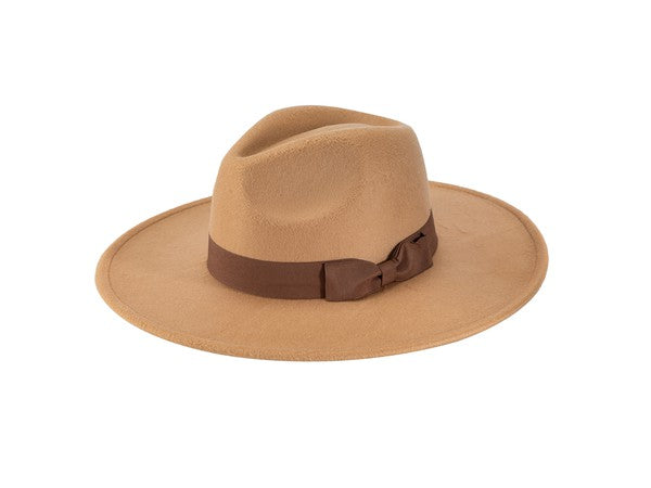 Sia Brim Ribbon Fedora Hat - HOUSE OF SHE