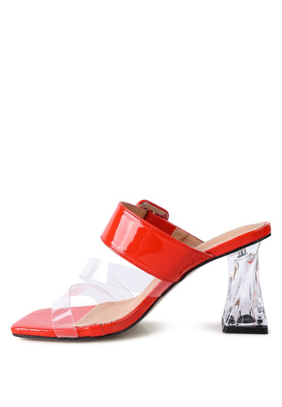 City Girl Printed Mule Heels  HOUSE OF SHE