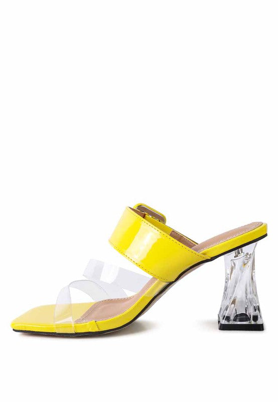 City Girl Printed Mule Heels  HOUSE OF SHE