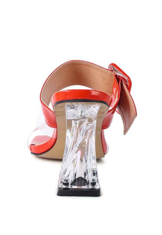 City Girl Printed Mule Heels  HOUSE OF SHE