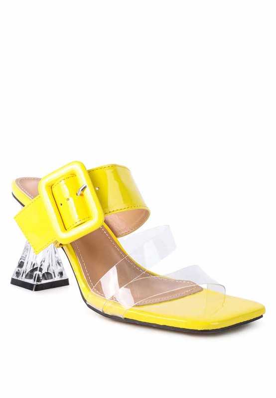 City Girl Printed Mule Heels  HOUSE OF SHE