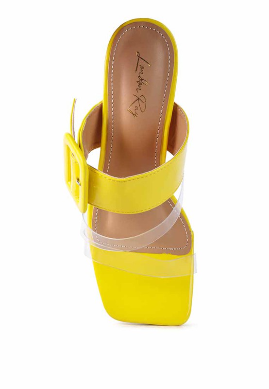 City Girl Printed Mule Heels  HOUSE OF SHE