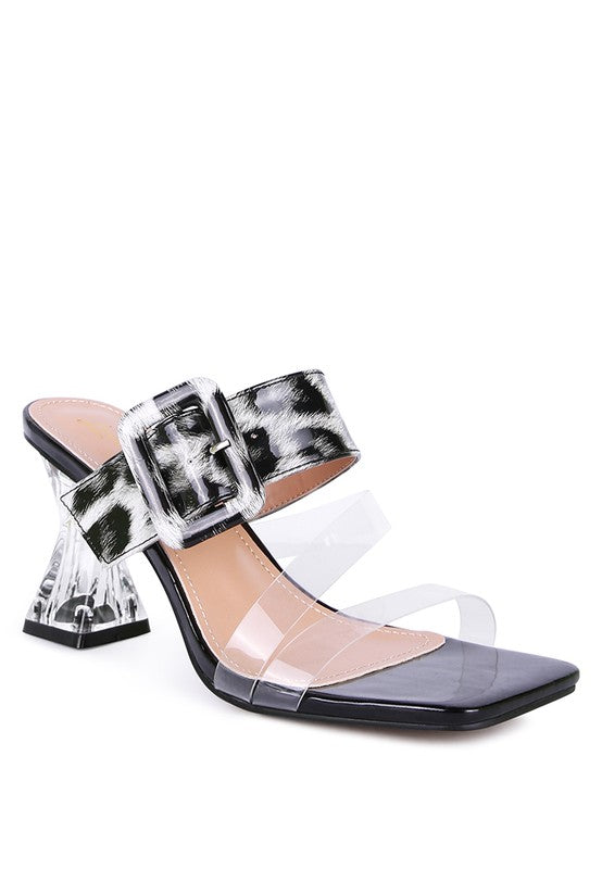 City Girl Printed Mule Heels  HOUSE OF SHE
