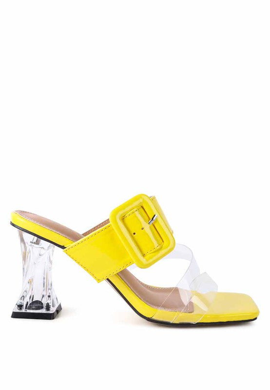 City Girl Printed Mule Heels  HOUSE OF SHE