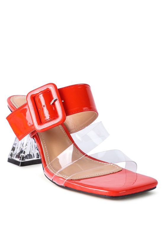 City Girl Printed Mule Heels  HOUSE OF SHE