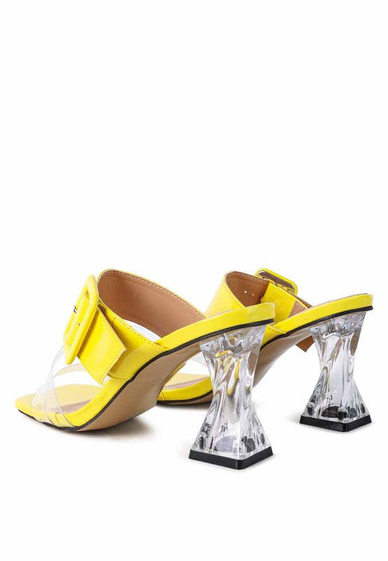 City Girl Printed Mule Heels  HOUSE OF SHE
