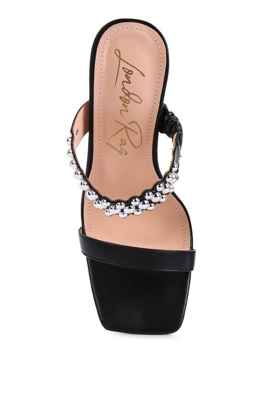 Bandy High Heel Metal Ball Heels  HOUSE OF SHE