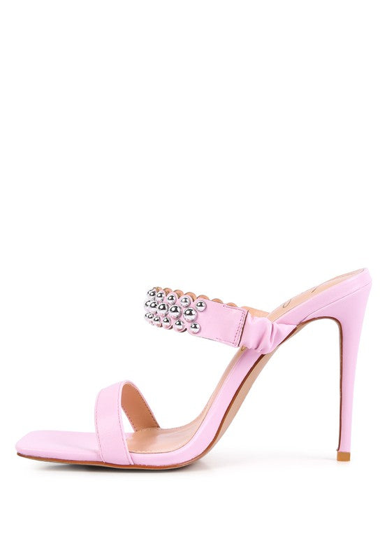 Bandy High Heel Metal Ball Heels  HOUSE OF SHE