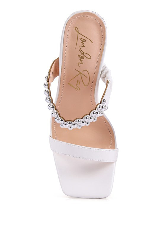 Bandy High Heel Metal Ball Heels  HOUSE OF SHE