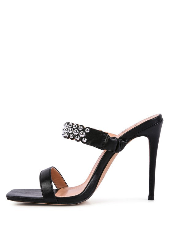 Bandy High Heel Metal Ball Heels  HOUSE OF SHE