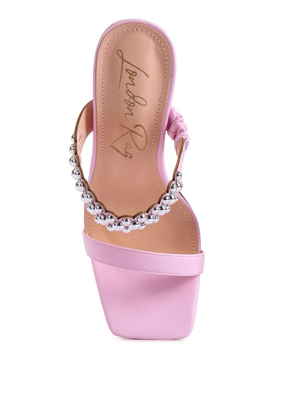 Bandy High Heel Metal Ball Heels  HOUSE OF SHE