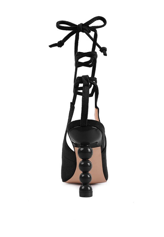 Spiced Faux Suede Heels  HOUSE OF SHE