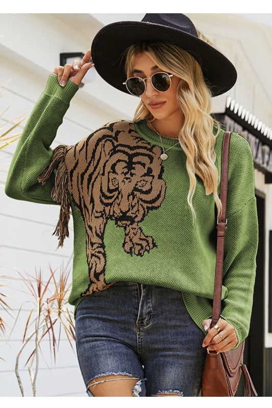 Tiger sweater HOUSE OF SHE