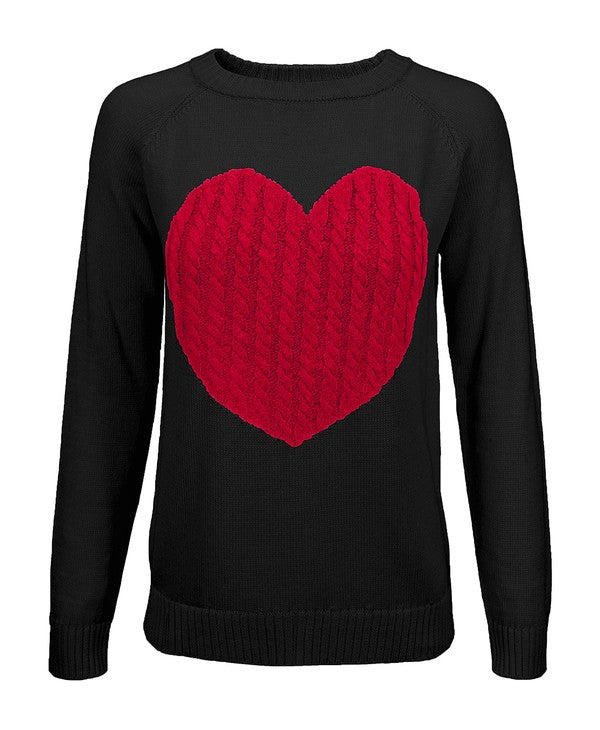 Love Heart Sweater  HOUSE OF SHE