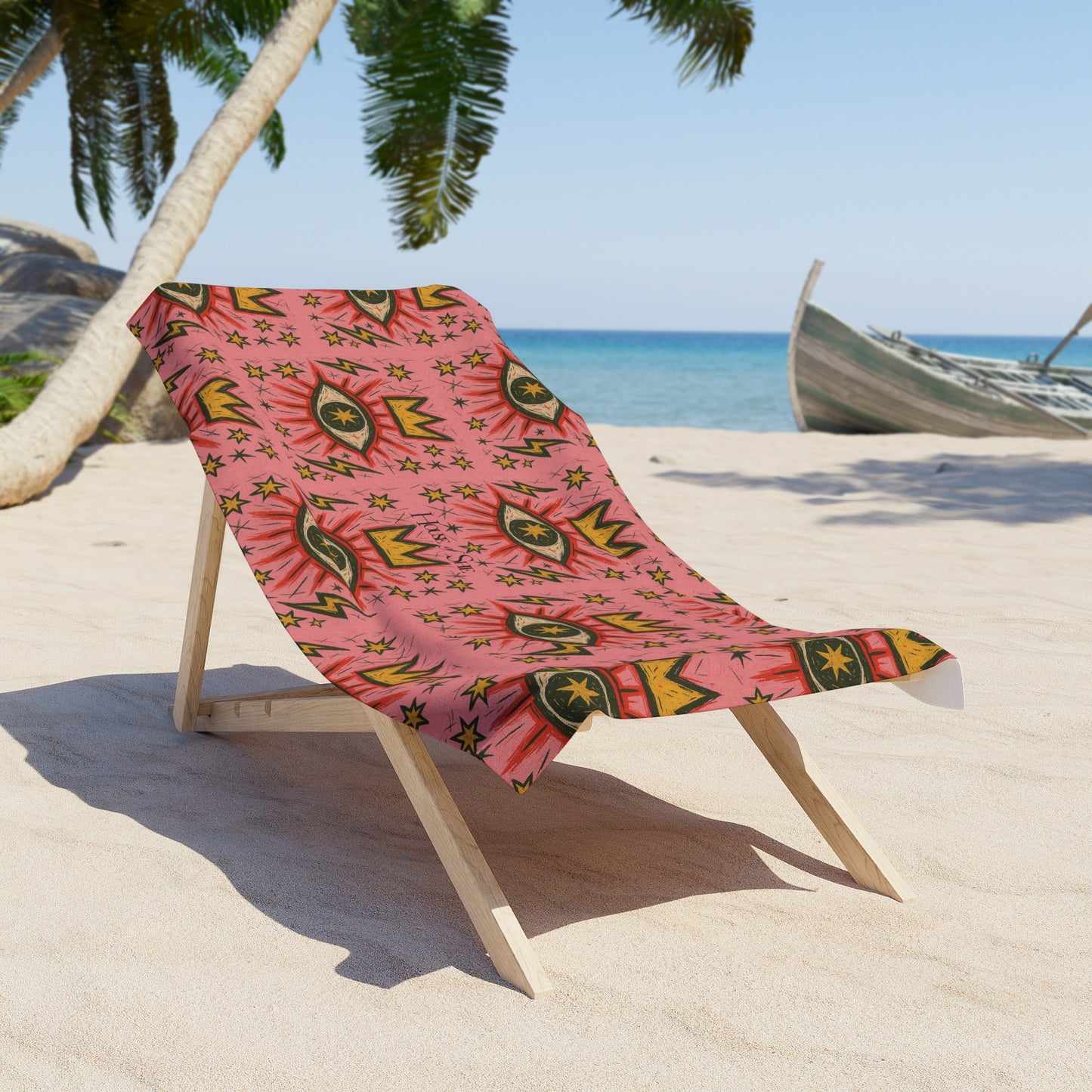 Vibrant Eye-Catching Beach Towel – Perfect for Summer Days & Pool Parties