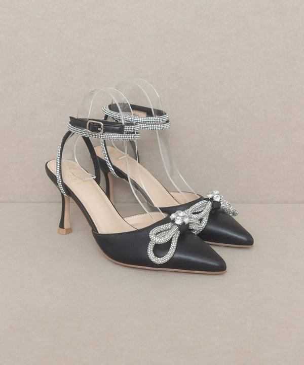 OASIS SOCIETY Chelsea - Bow Front Kitten Heel - HOUSE OF SHE