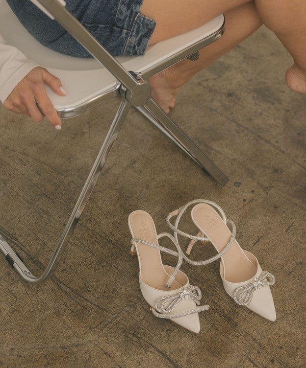 OASIS SOCIETY Chelsea - Bow Front Kitten Heel - HOUSE OF SHE