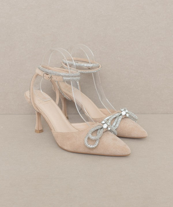 OASIS SOCIETY Chelsea - Bow Front Kitten Heel - HOUSE OF SHE