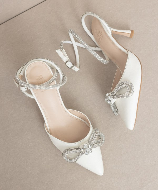 OASIS SOCIETY Chelsea - Bow Front Kitten Heel - HOUSE OF SHE