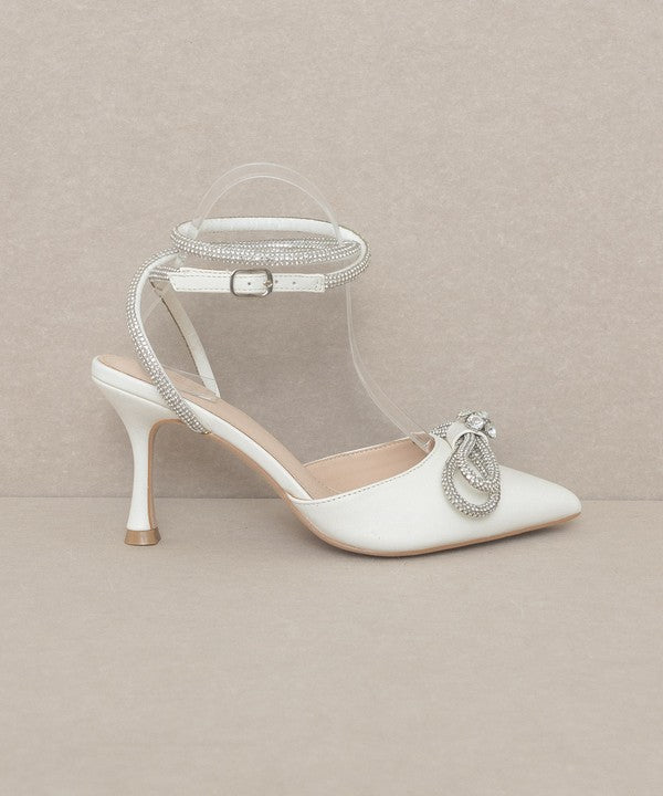 OASIS SOCIETY Chelsea - Bow Front Kitten Heel - HOUSE OF SHE