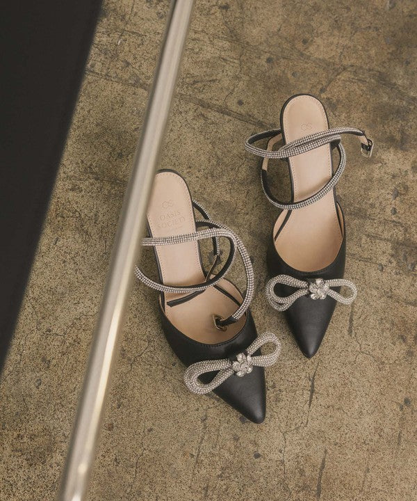 OASIS SOCIETY Chelsea - Bow Front Kitten Heel - HOUSE OF SHE