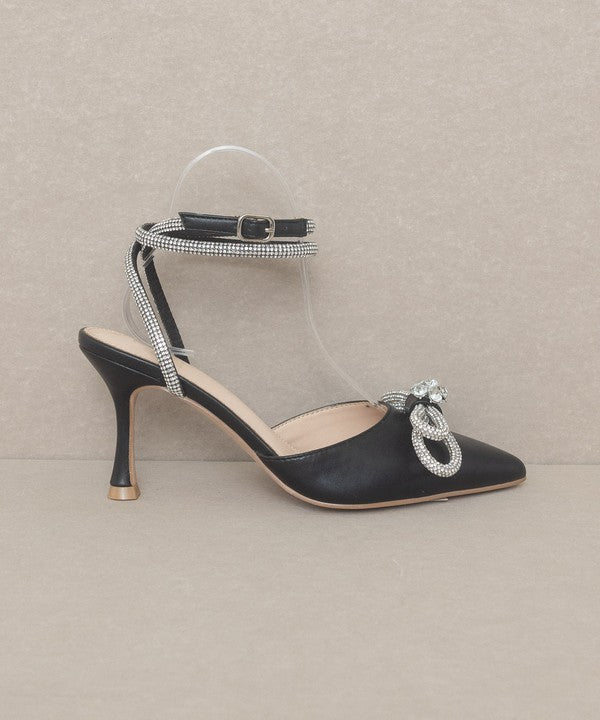 OASIS SOCIETY Chelsea - Bow Front Kitten Heel - HOUSE OF SHE
