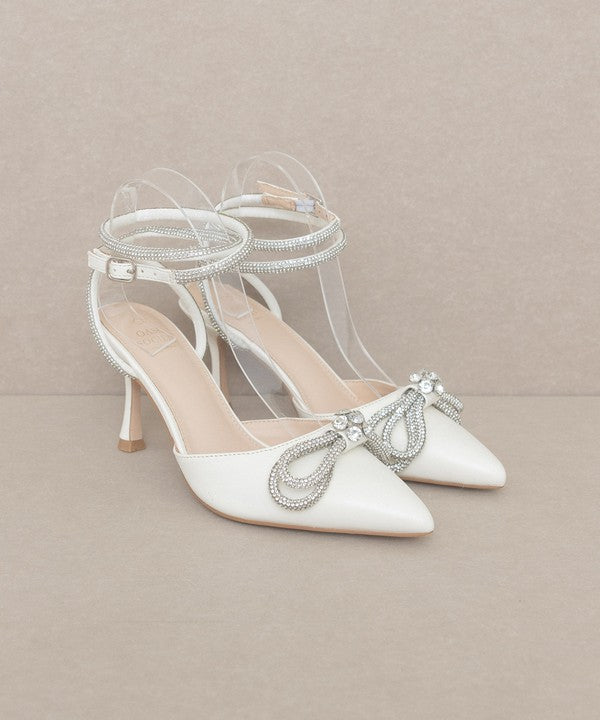 OASIS SOCIETY Chelsea - Bow Front Kitten Heel - HOUSE OF SHE