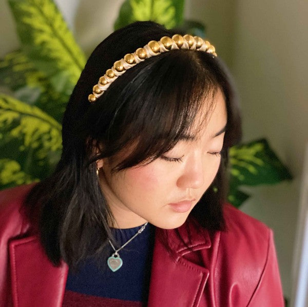 Emily Satin Wrapped Headband HOUSE OF SHE