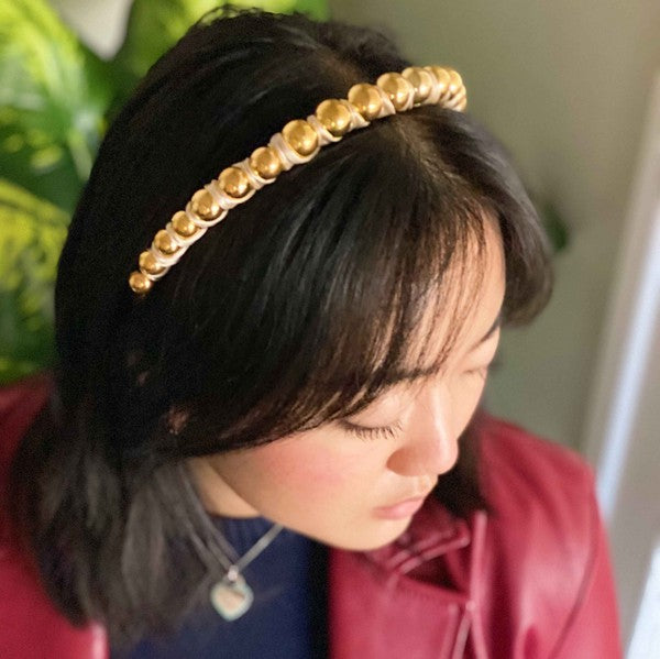 Emily Satin Wrapped Headband HOUSE OF SHE