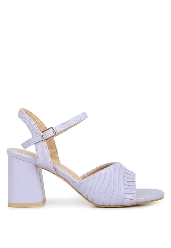 Lake Como Strap Block Heels  HOUSE OF SHE