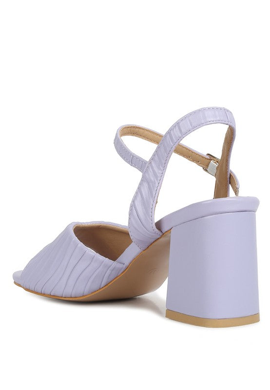Lake Como Strap Block Heels  HOUSE OF SHE