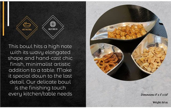 Wavy Snack / Nut Bowl HOUSE OF SHE
