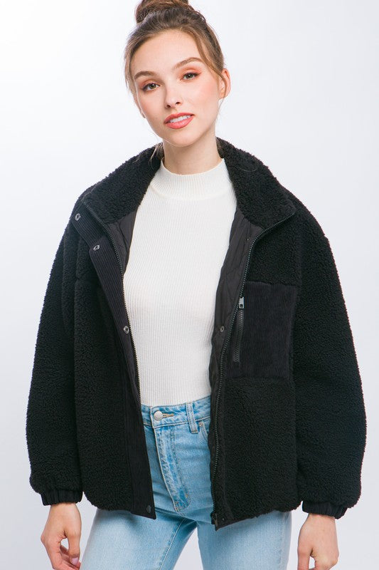 Sherpa Puffer Jacket HOUSE OF SHE
