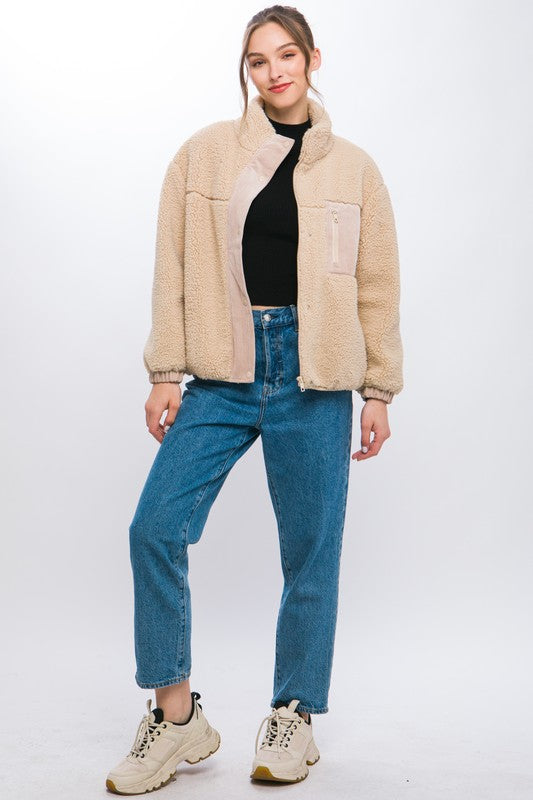 Sherpa Puffer Jacket HOUSE OF SHE