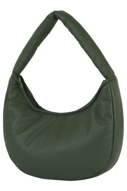 Cleo Puffy Woven Hobo Shoulder Bag HOUSE OF SHE